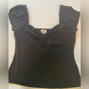 Unique Vintage XL Loretta top in Black